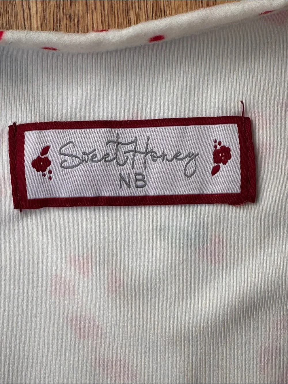 SweetHoney Candy Cane Ruffle Layette size Newborn